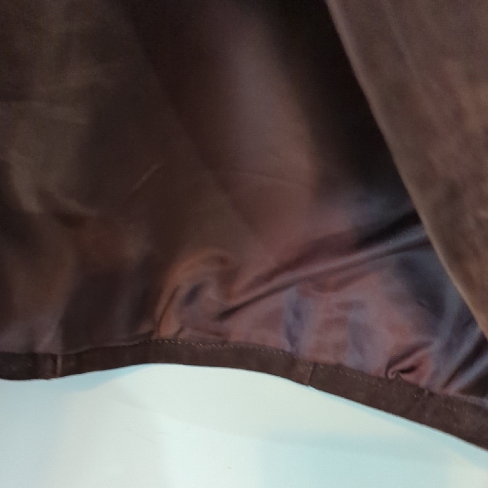 Brown Suede Women's Jacket - Picture 5 of 8
